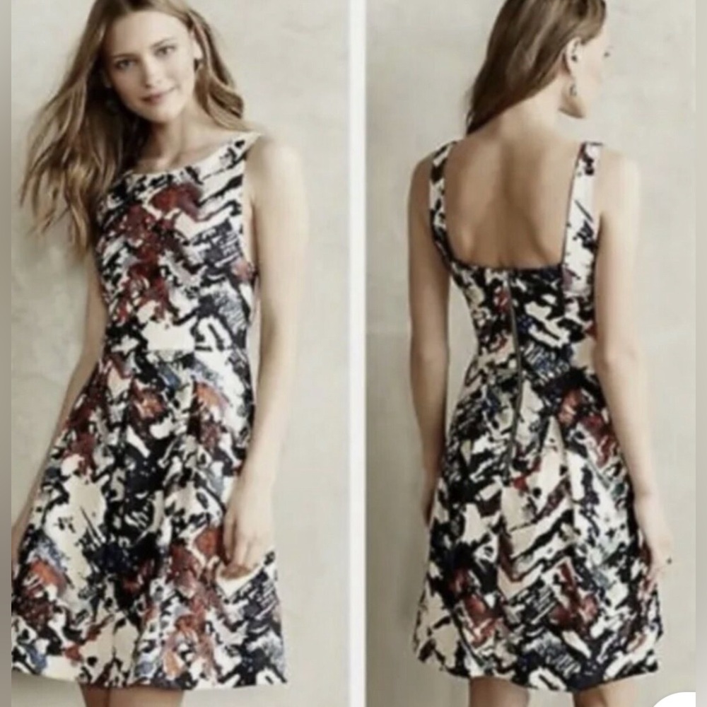 Mauve knee height floral dress